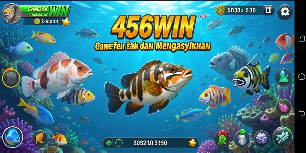 Screenshot gameplay 456WIN menampilkan aksi menembak ikan yang seru.