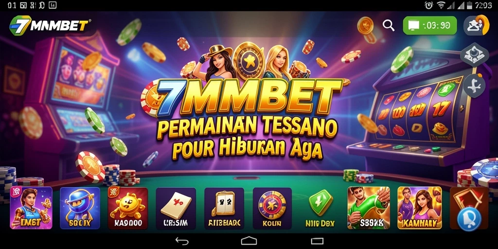 Tampilan gameplay menarik dari aplikasi Kasino 7MMBET.