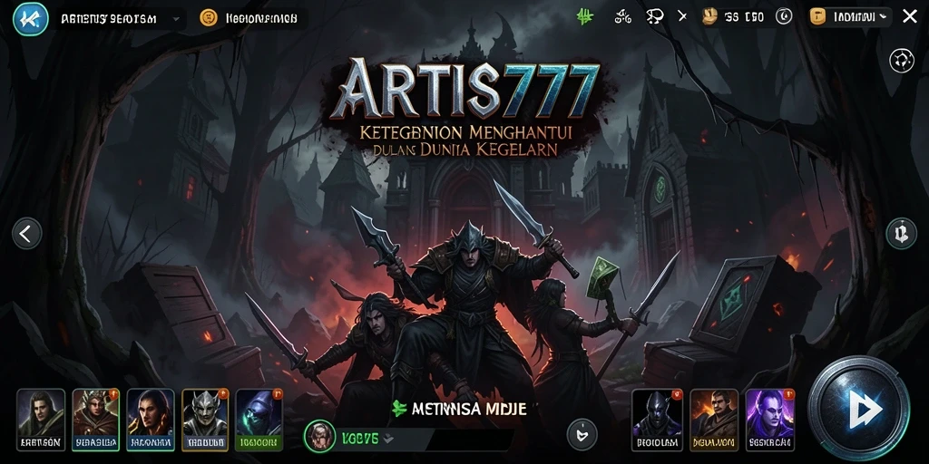 Tampilan gameplay ARTIS777 dengan elemen Horror yang mendebarkan.