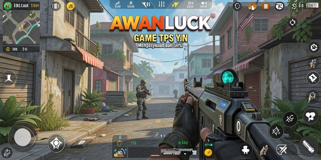 Screenshot gameplay menampilkan aksi mendebarkan dari AWANLUCK.