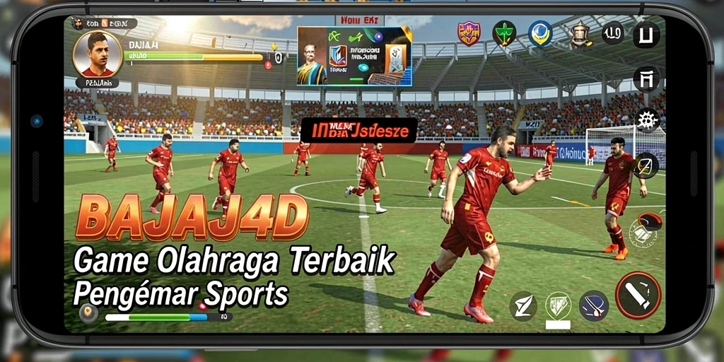 Tampilan gameplay seru dari BAJAJ4D yang menggambarkan aksi olahraga.