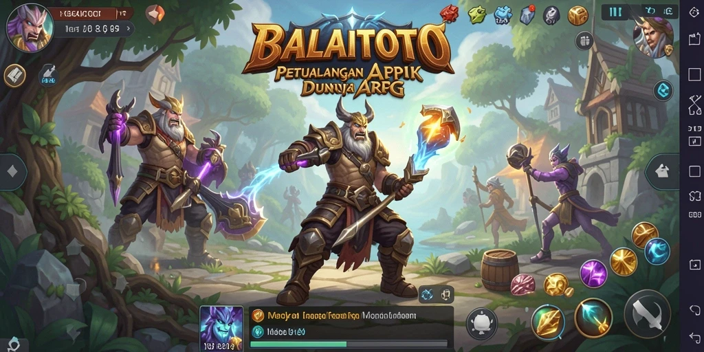 Gambaran utama gameplay ARPG BALAITOTO yang menegangkan.