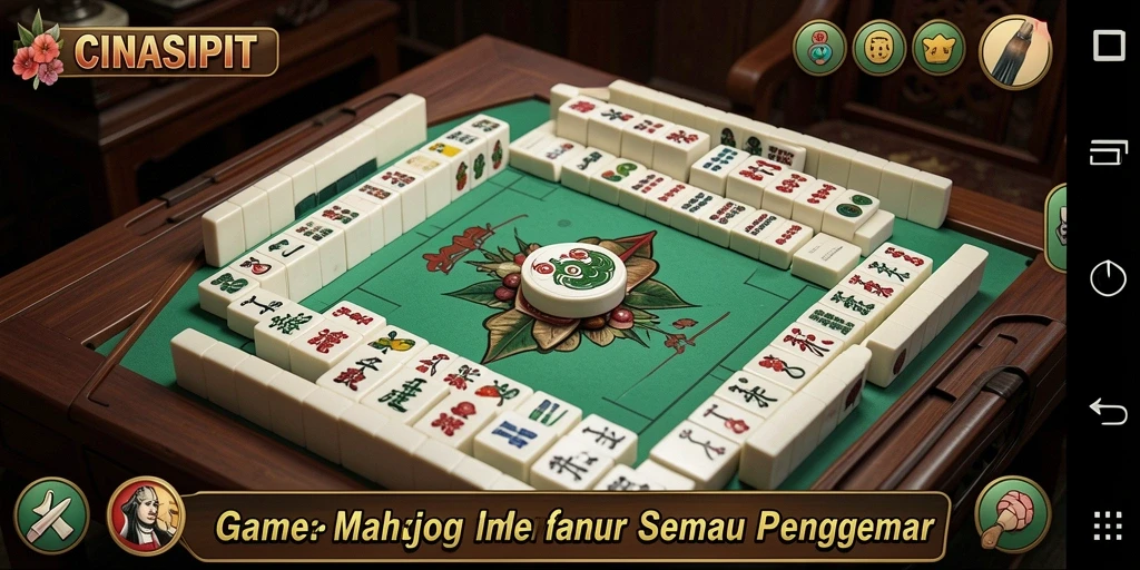 Screenshot CINASIPIT menampilkan gameplay Mahjong yang menarik dan seru.