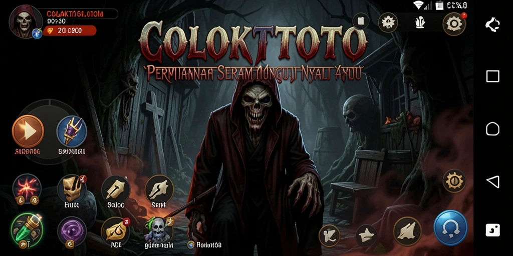 Gameplay COLOKTOTO yang menegangkan dengan suasana mencekam.