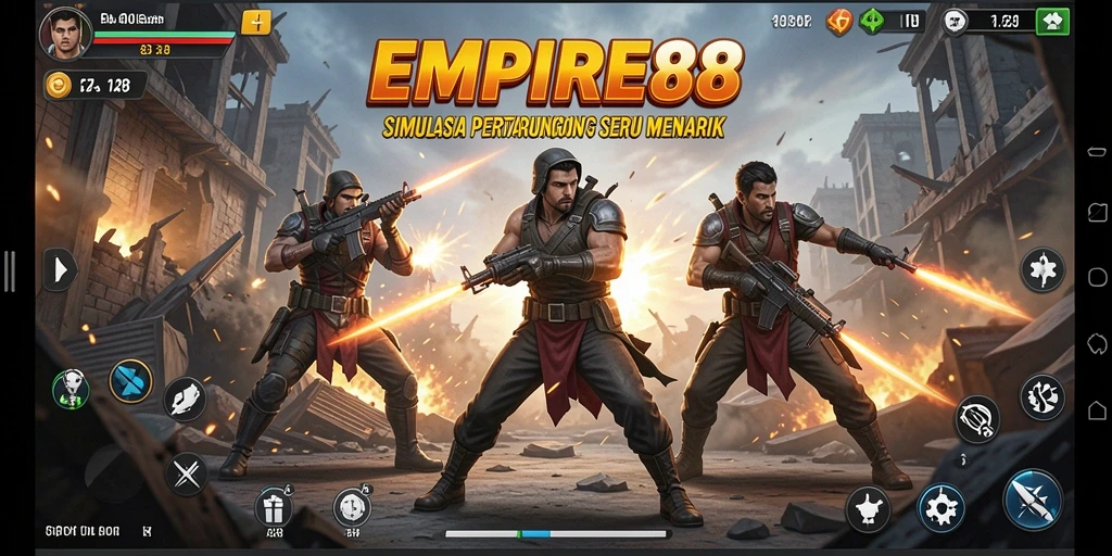 Tampilan gameplay EMPIRE88 yang penuh aksi dan strategi.
