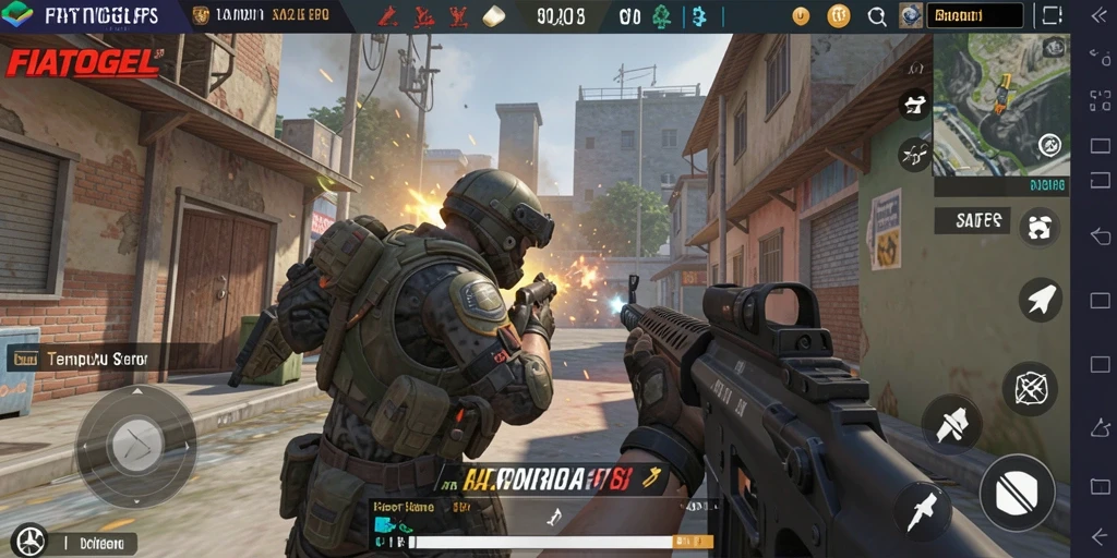 Skrinsut gameplay FIATOGEL menampilkan aksi mendebarkan dalam pertempuran sengit.