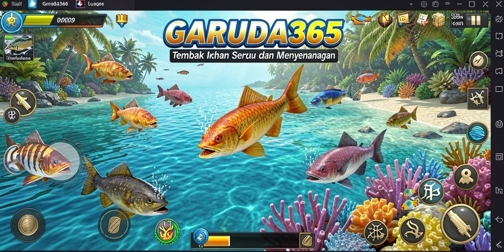 Tangkapan ikan berwarna-warni dan menarik di GARUDA365.