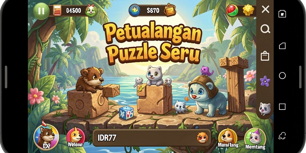 Tampilan gameplay IDR77 dengan tantangan puzzle yang menarik.