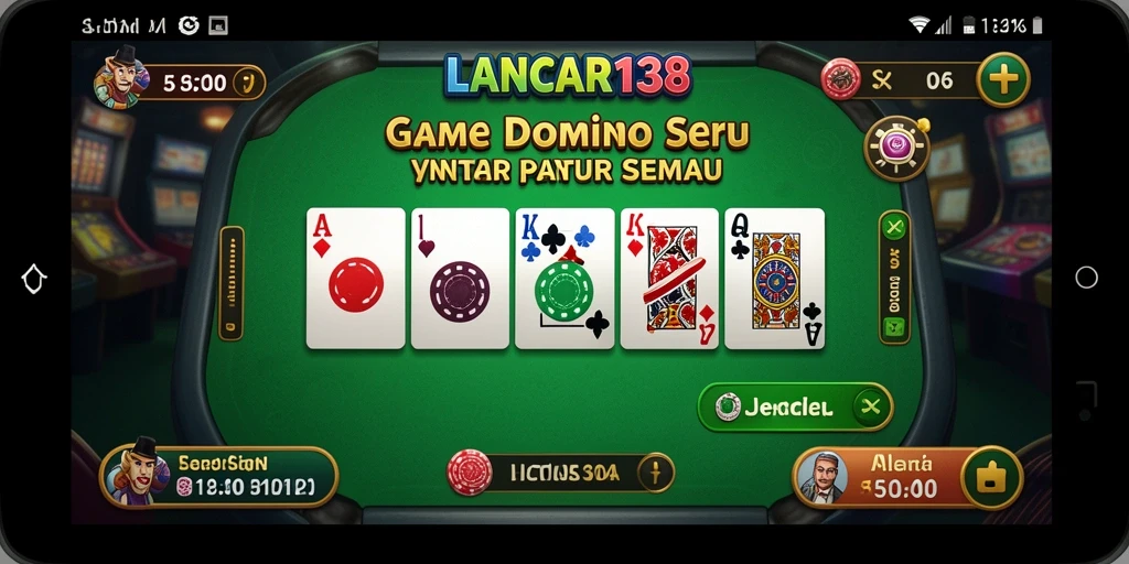 Tampilan gameplay Domino yang menarik dan interaktif.