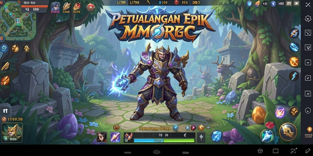Gameplay seru dengan pertempuran epik di dunia fantasi.
