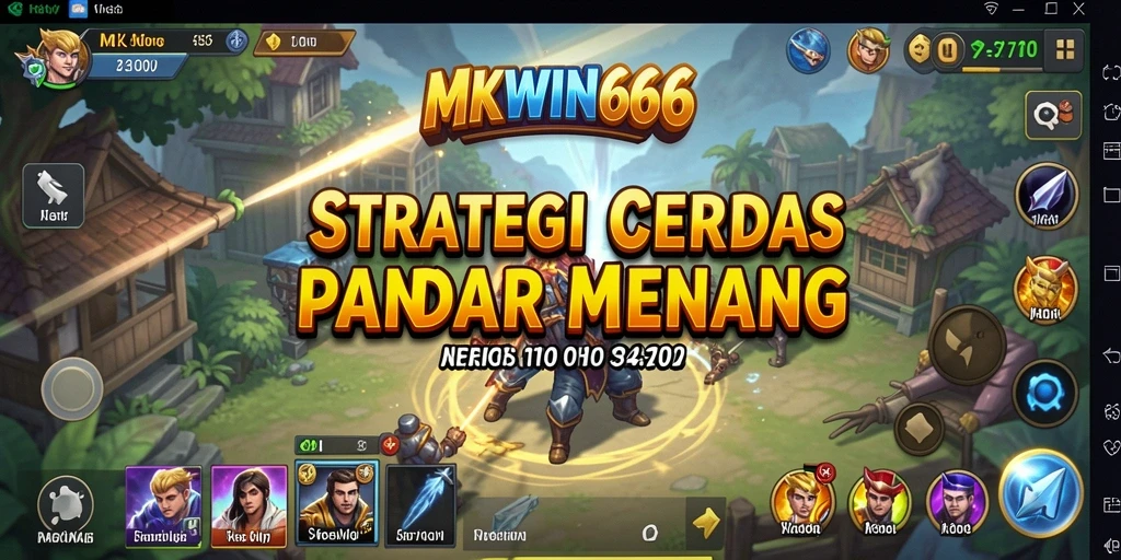 Tampilan gameplay MKWIN666 yang menantang dan strategis.