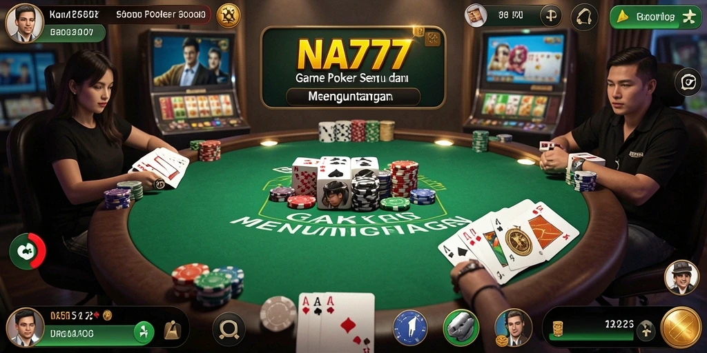 Tampilan gameplay NA777 yang seru dan penuh strategi poker.