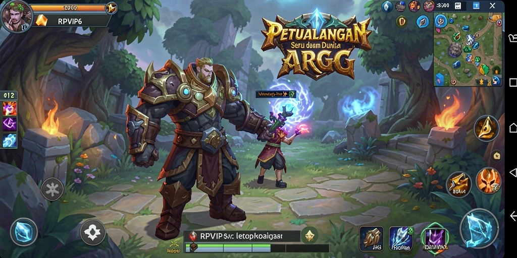 Tampilan gameplay RPVIP6 yang memukau dalam aksi ARPG.
