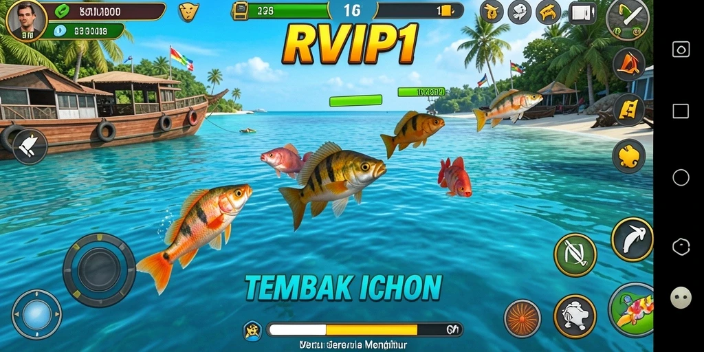 Gameplay seru Tembak Ikan di RVIP1.