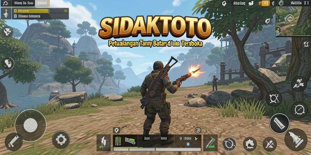Tampilan gameplay menarik dari SIDAKTOTO dalam dunia terbuka.